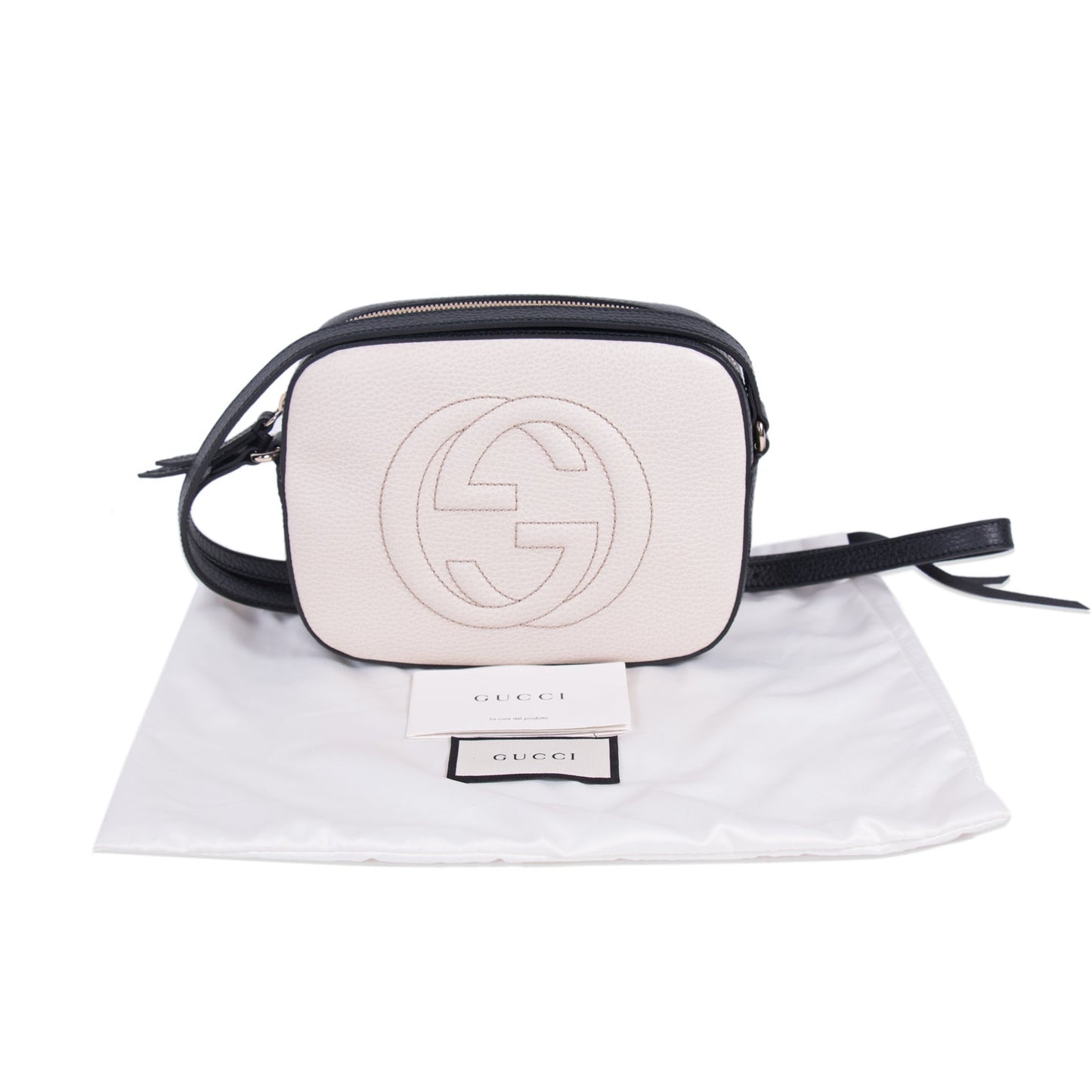 Gucci Soho Leather Canvas Crossbody