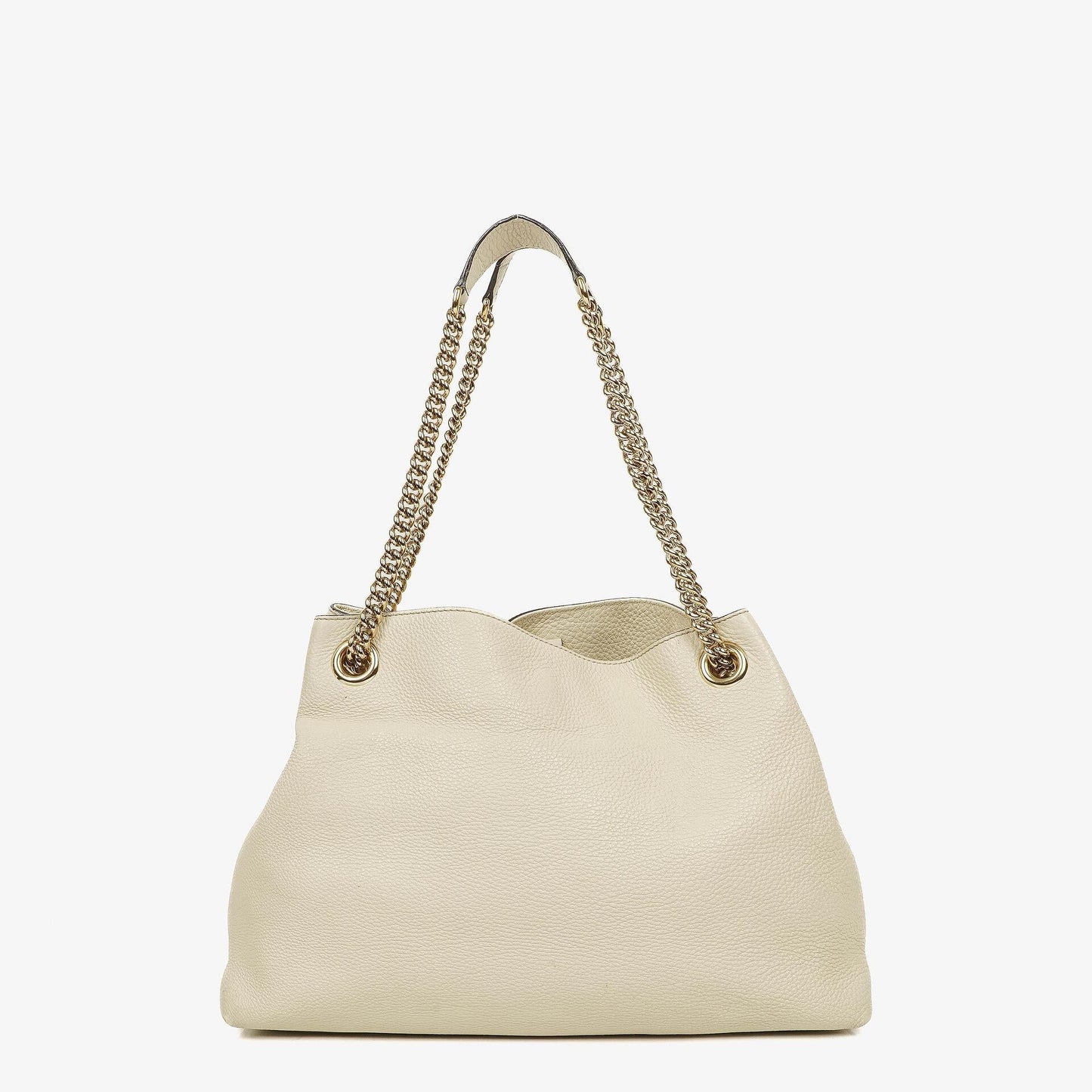 Gucci Soho Pebbled Calfskin Chain Tote Bag