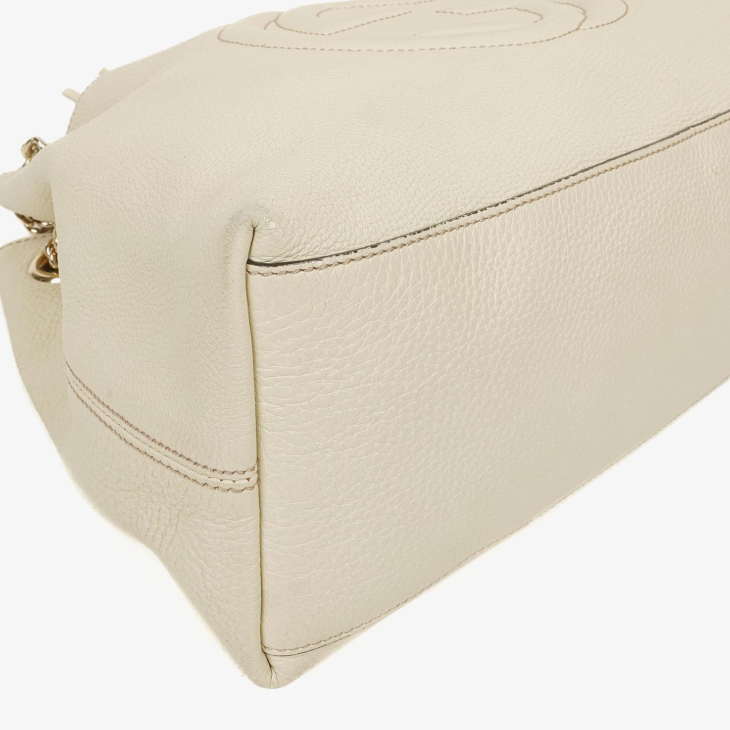 Gucci Soho Pebbled Calfskin Chain Tote Bag