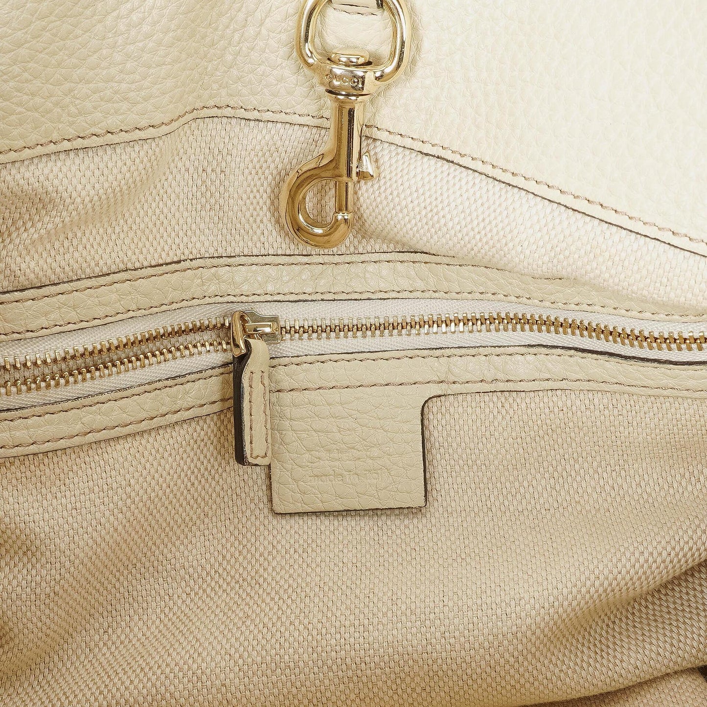 Gucci Soho Pebbled Calfskin Chain Tote Bag
