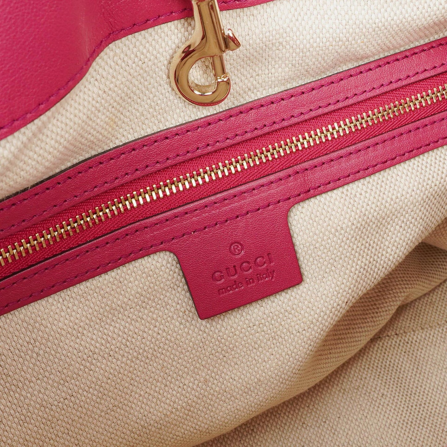 Gucci Soho Pink Patent Leather Chain Tote Bag