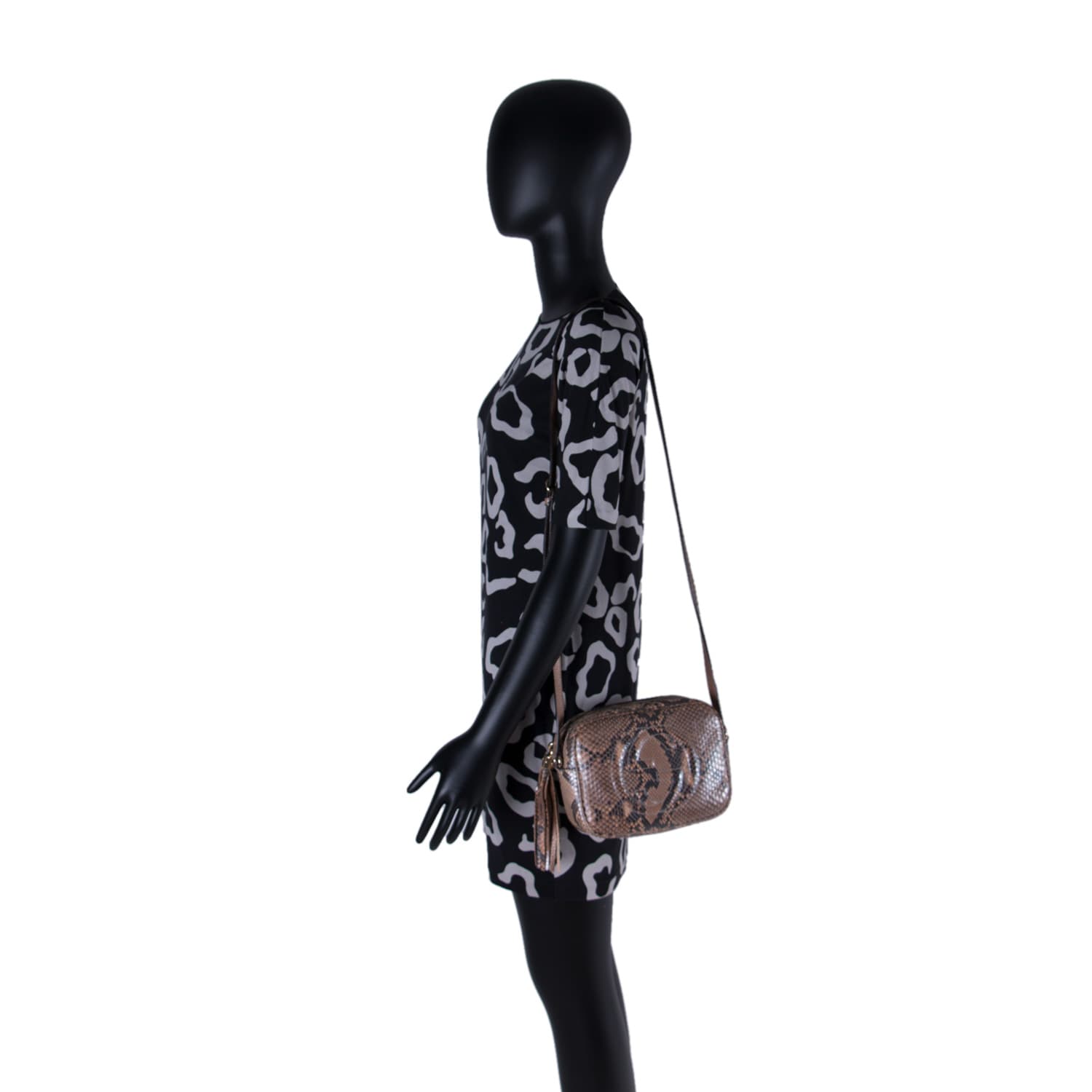 Gucci Soho Leather Canvas Shoulder Bag Style 7