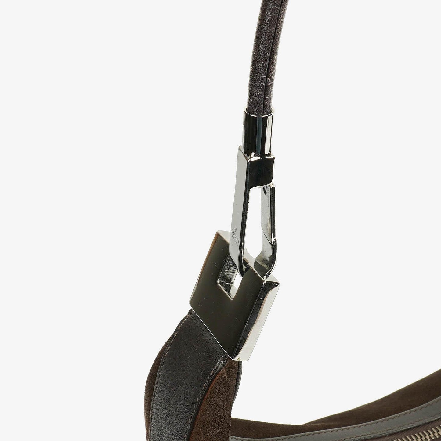 Gucci Suede and Leather Hobo Shoulder Bag
