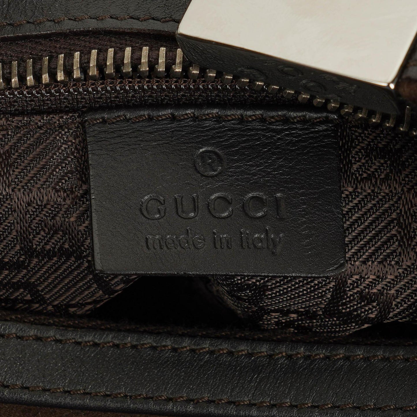 Gucci Suede and Leather Hobo Shoulder Bag