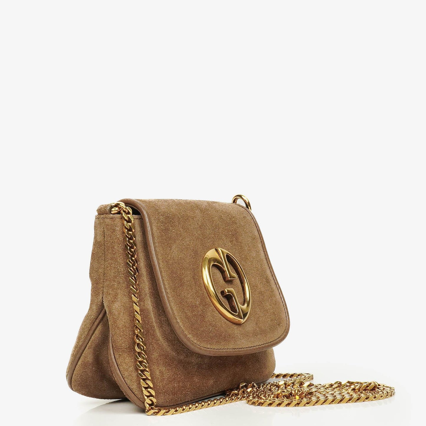 Gucci Suede Blondie Small Crossbody Bag