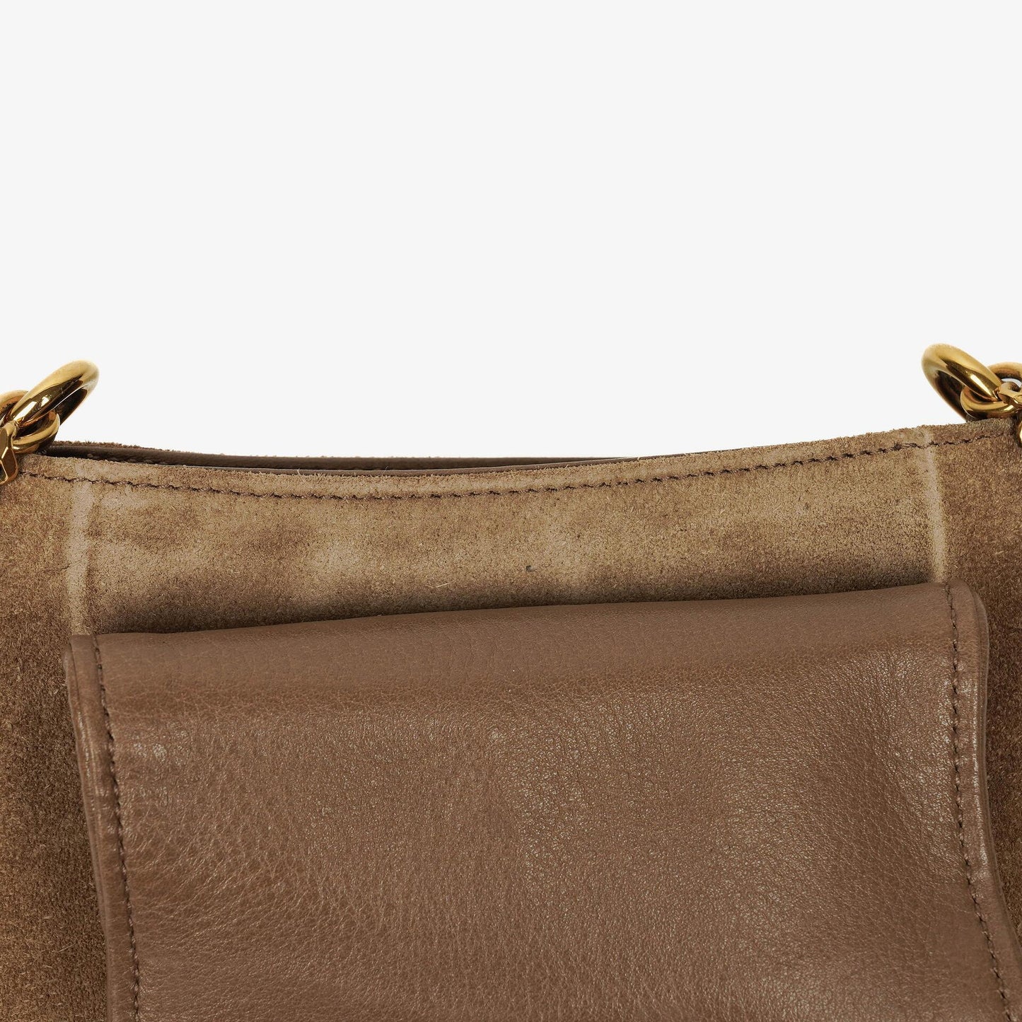 Gucci Suede Blondie Small Crossbody Bag