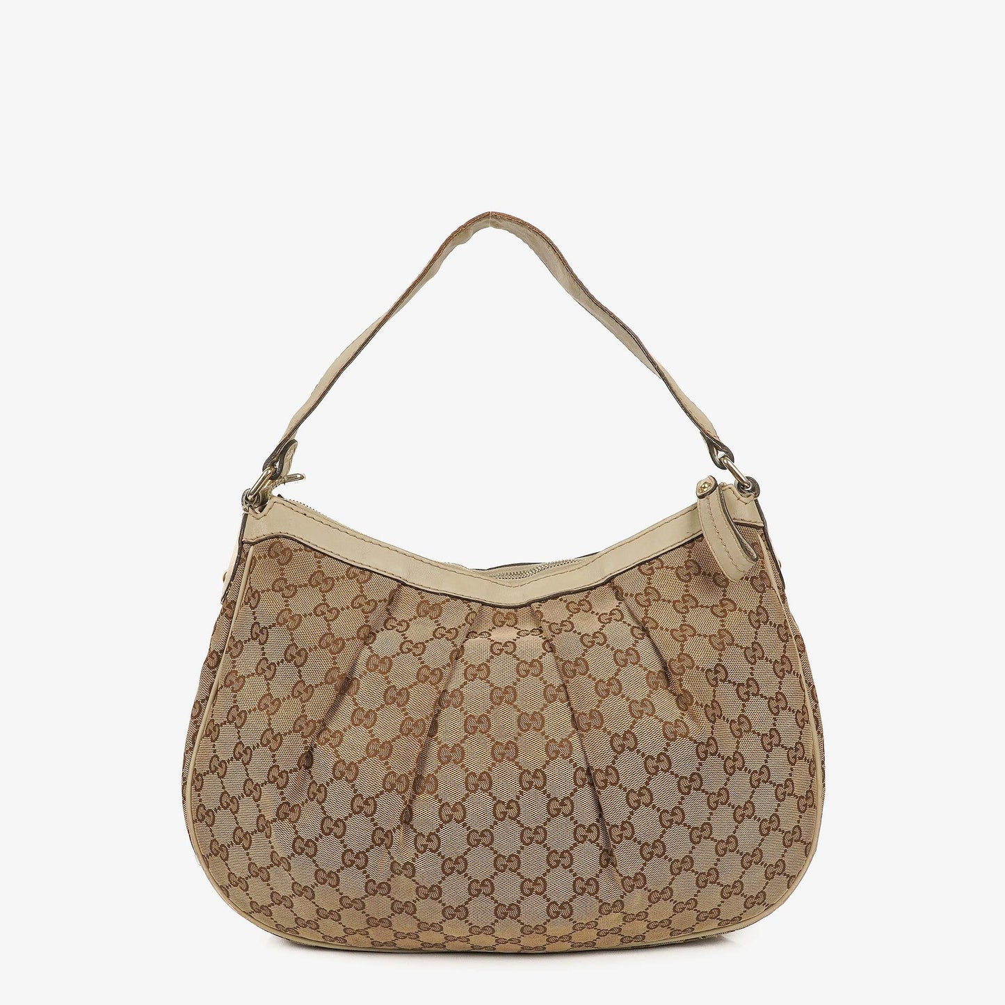 Gucci Sukey Medium Beige GG Canvas Hobo Bag