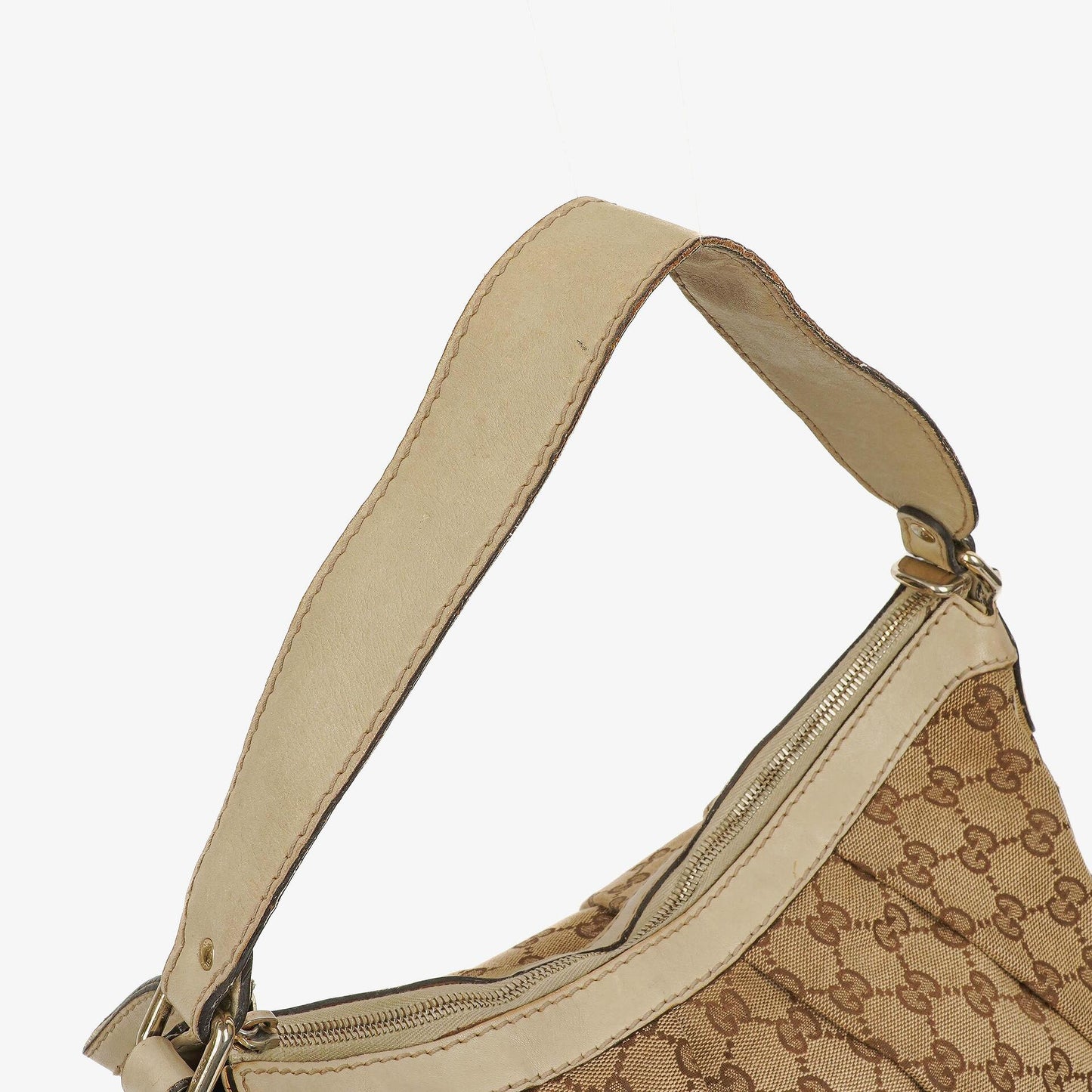 Gucci Sukey Medium Beige GG Canvas Hobo Bag