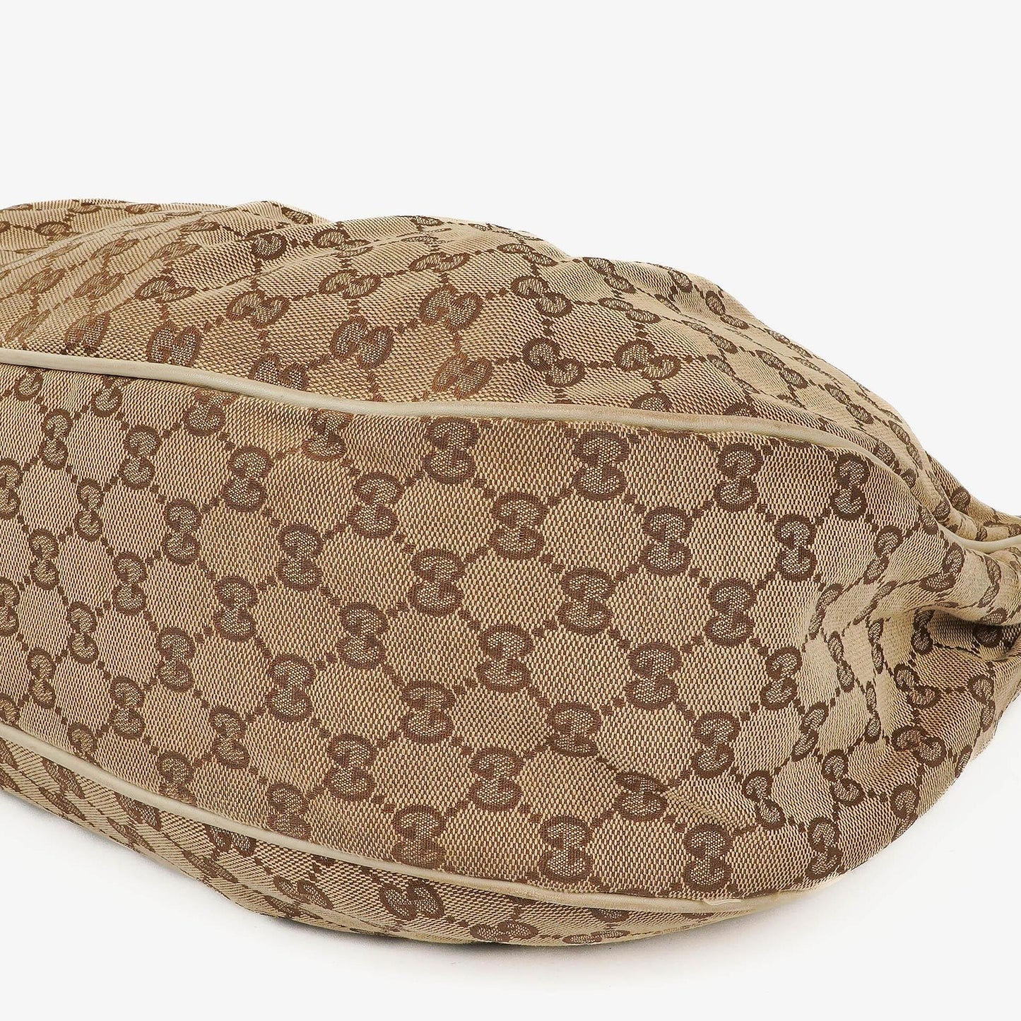 Gucci Sukey Medium Beige GG Canvas Hobo Bag