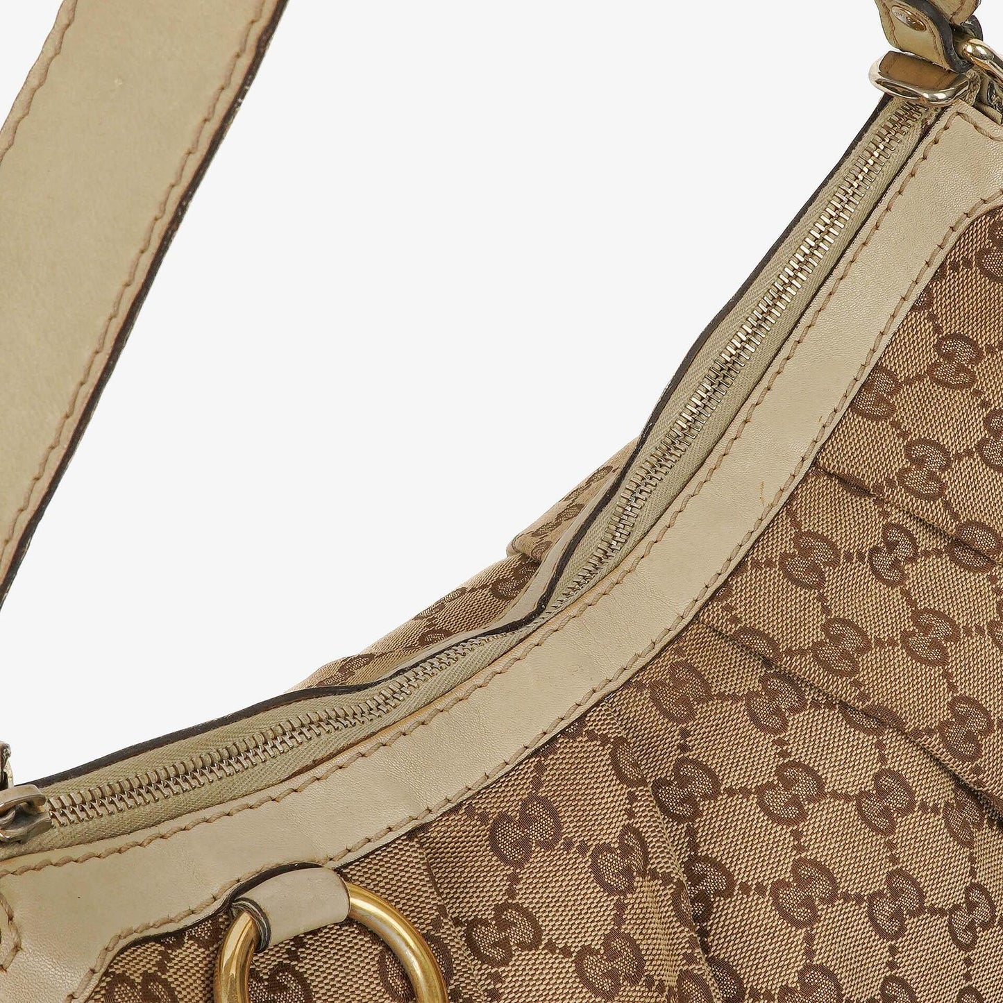 Gucci Sukey Medium Beige GG Canvas Hobo Bag