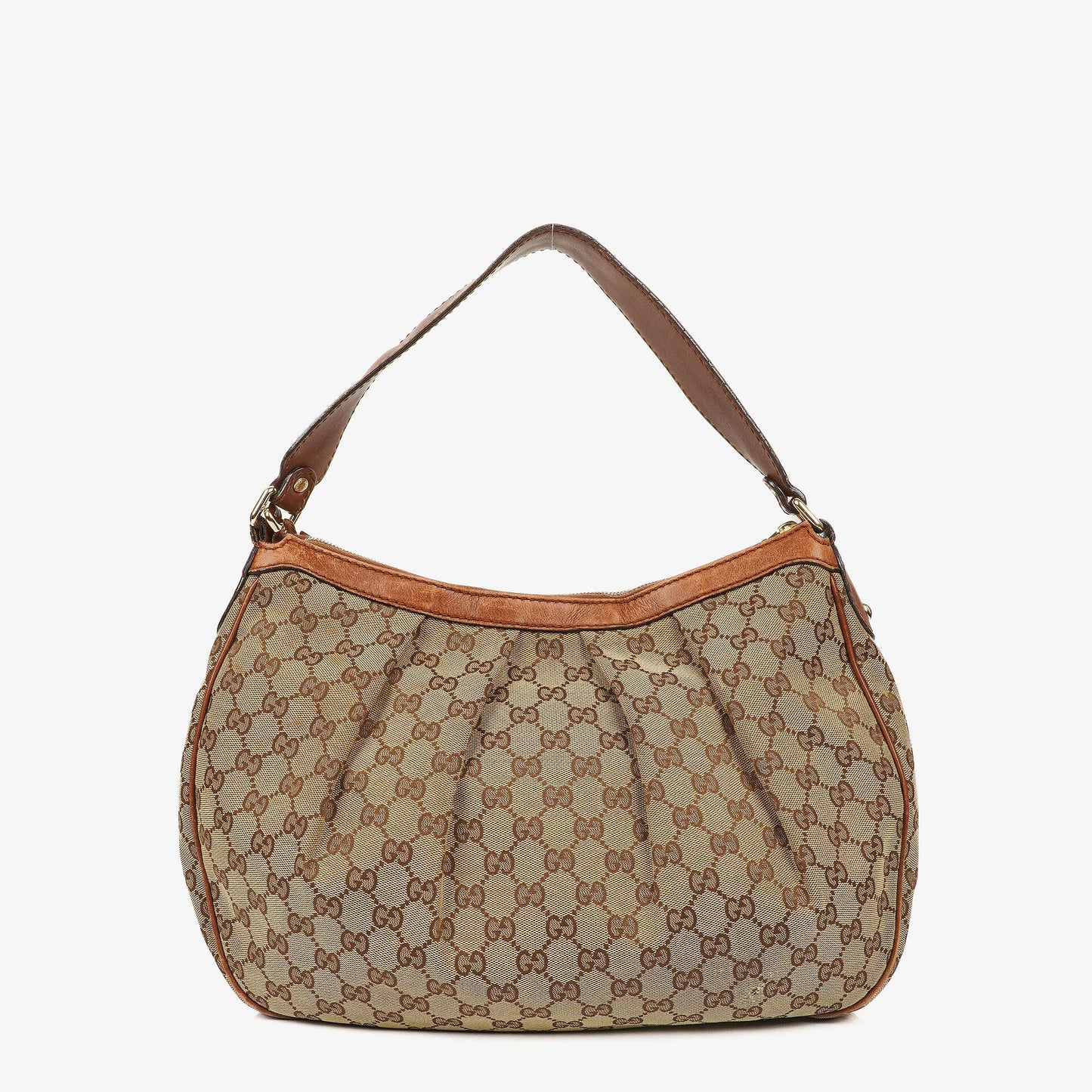 Gucci Sukey Medium Beige GG Canvas Hobo Bag