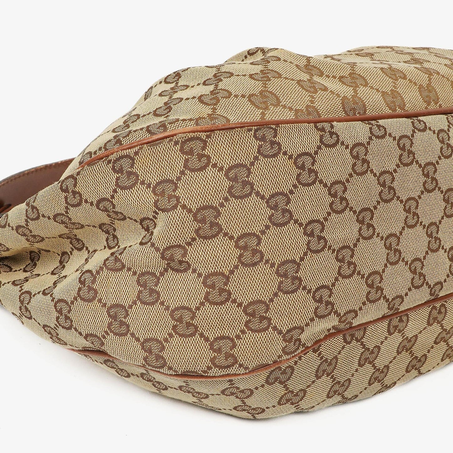 Gucci Sukey Medium Beige GG Canvas Hobo Bag