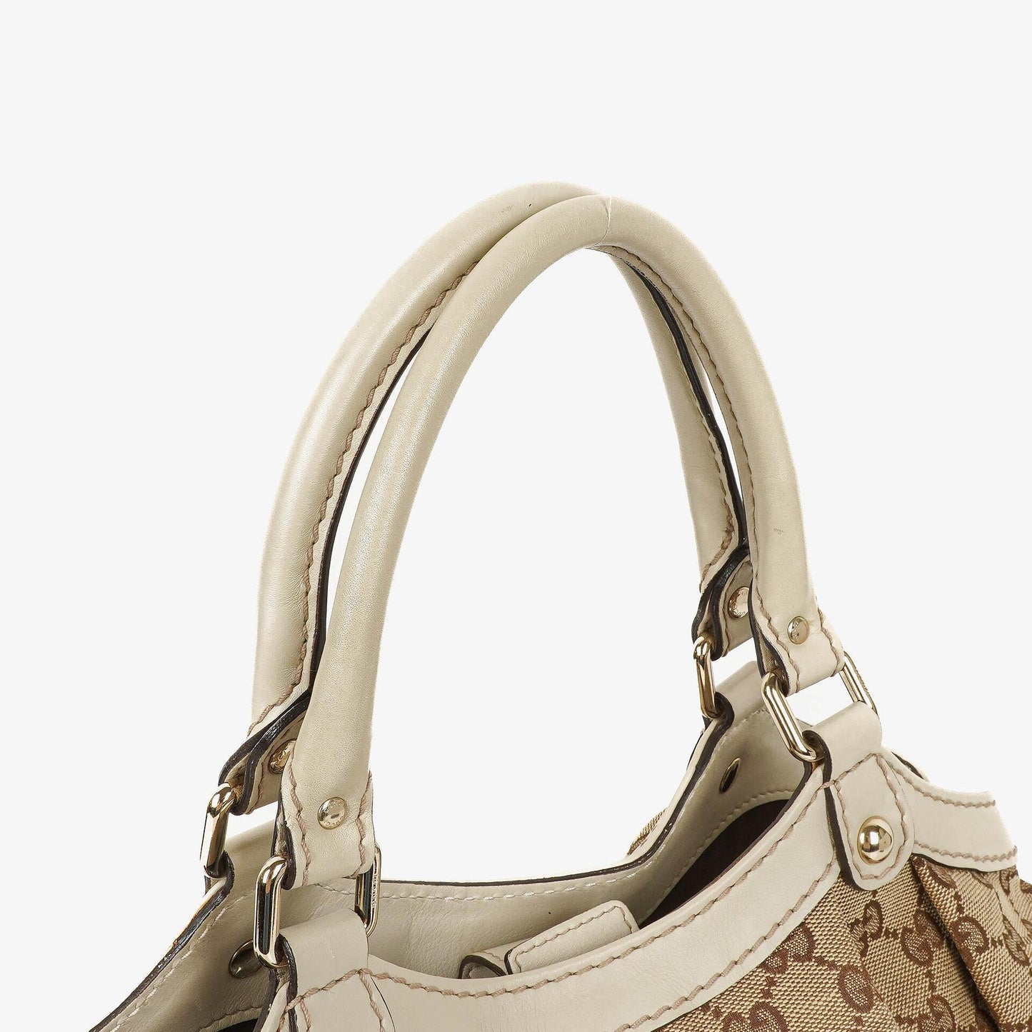Gucci Sukey Medium Beige GG Canvas Hobo Bag