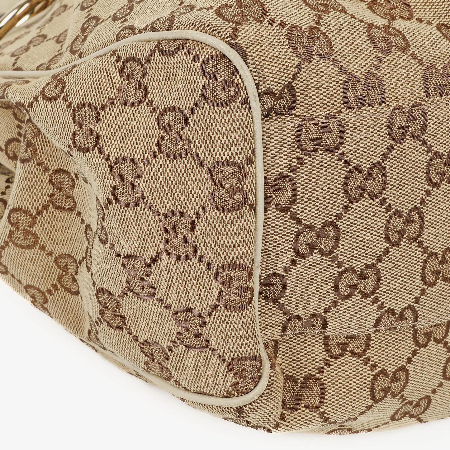 Gucci Sukey Medium Beige GG Canvas Hobo Bag