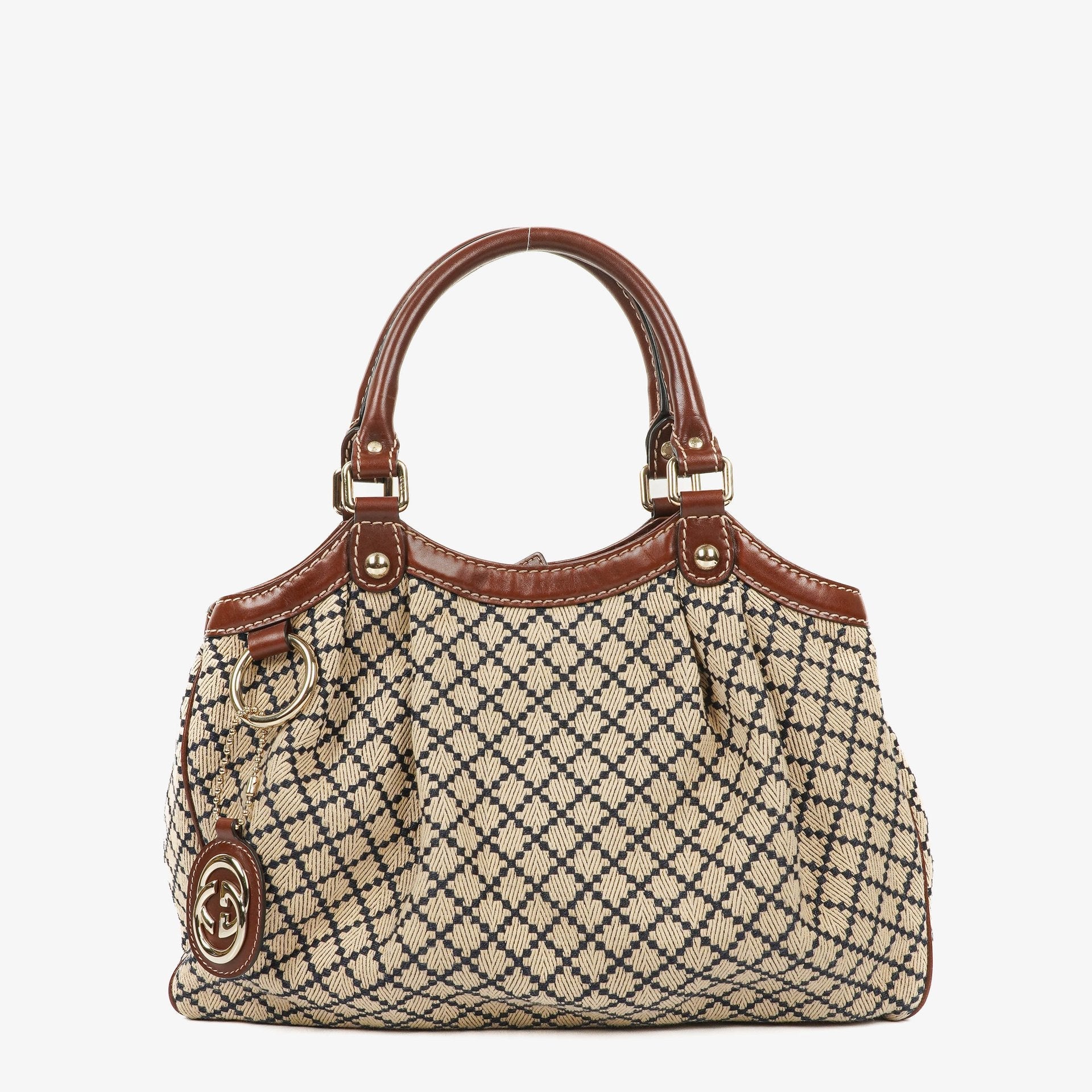 Gucci Sukey Monogram Dark Brown Tote Bag