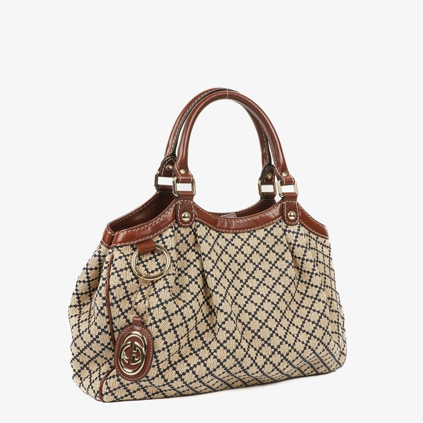 Gucci Sukey Monogram Dark Brown Tote Bag
