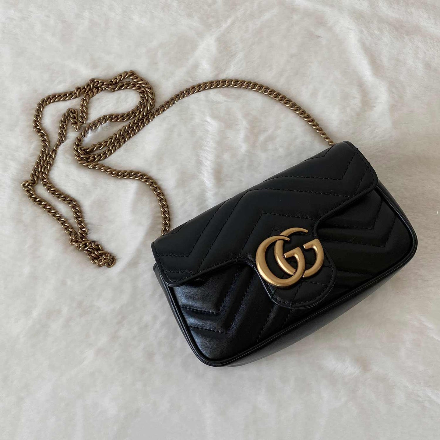 Gucci GG Marmont Leather Chain Shoulder Bag Style 13