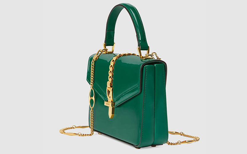 Gucci Caro Chain Leather Shoulder Bag