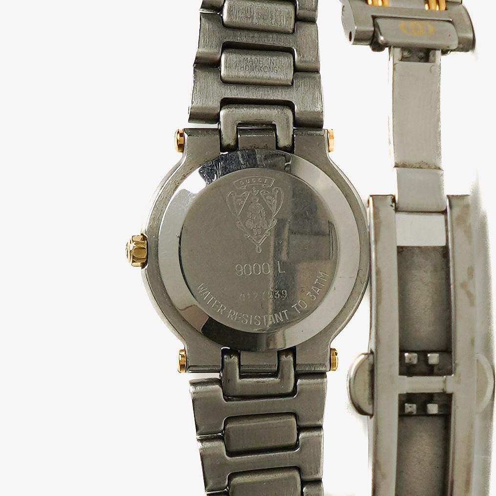 Gucci Two-Tone Stainless Steel 9000L Women's Wristwatch 25 mm