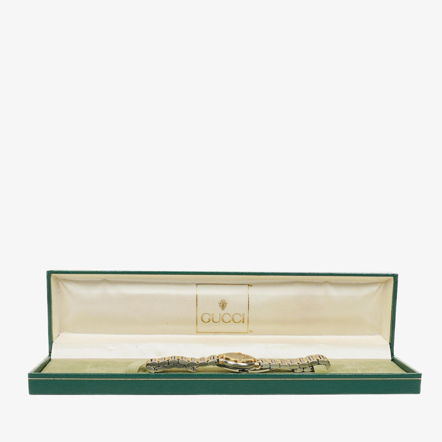 Gucci Two-Tone Stainless Steel 9000L Women's Wristwatch 25 mm