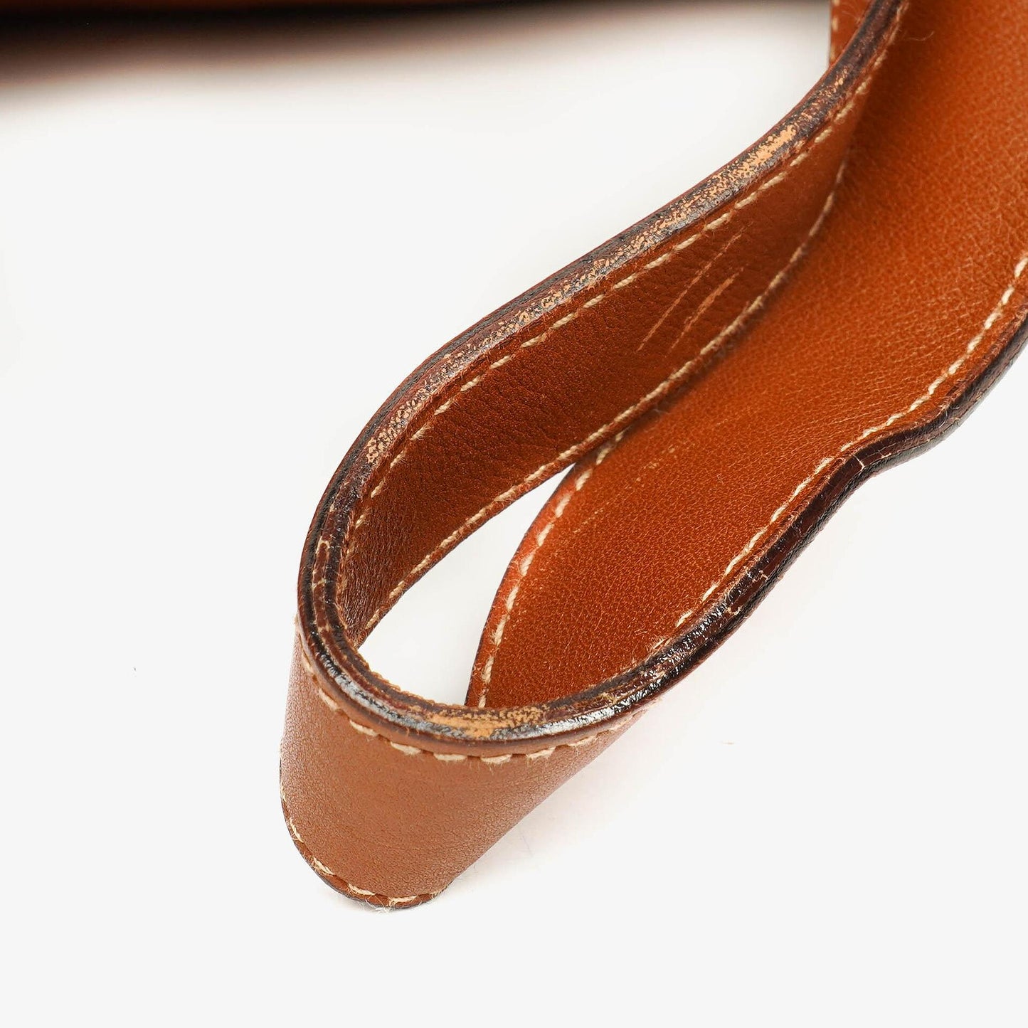 Gucci Vintage Brown Leather Bamboo Backpack