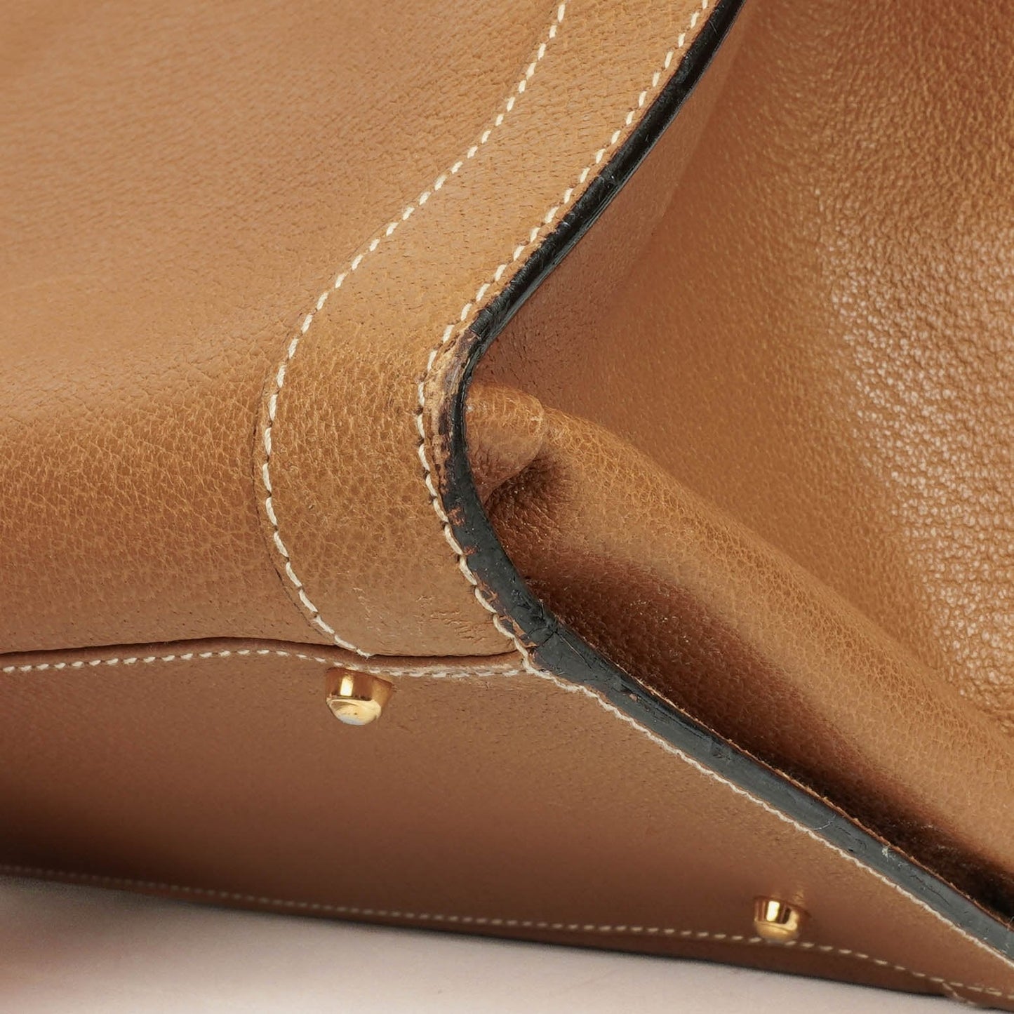 Gucci Vintage Diana Leather Bamboo Tote