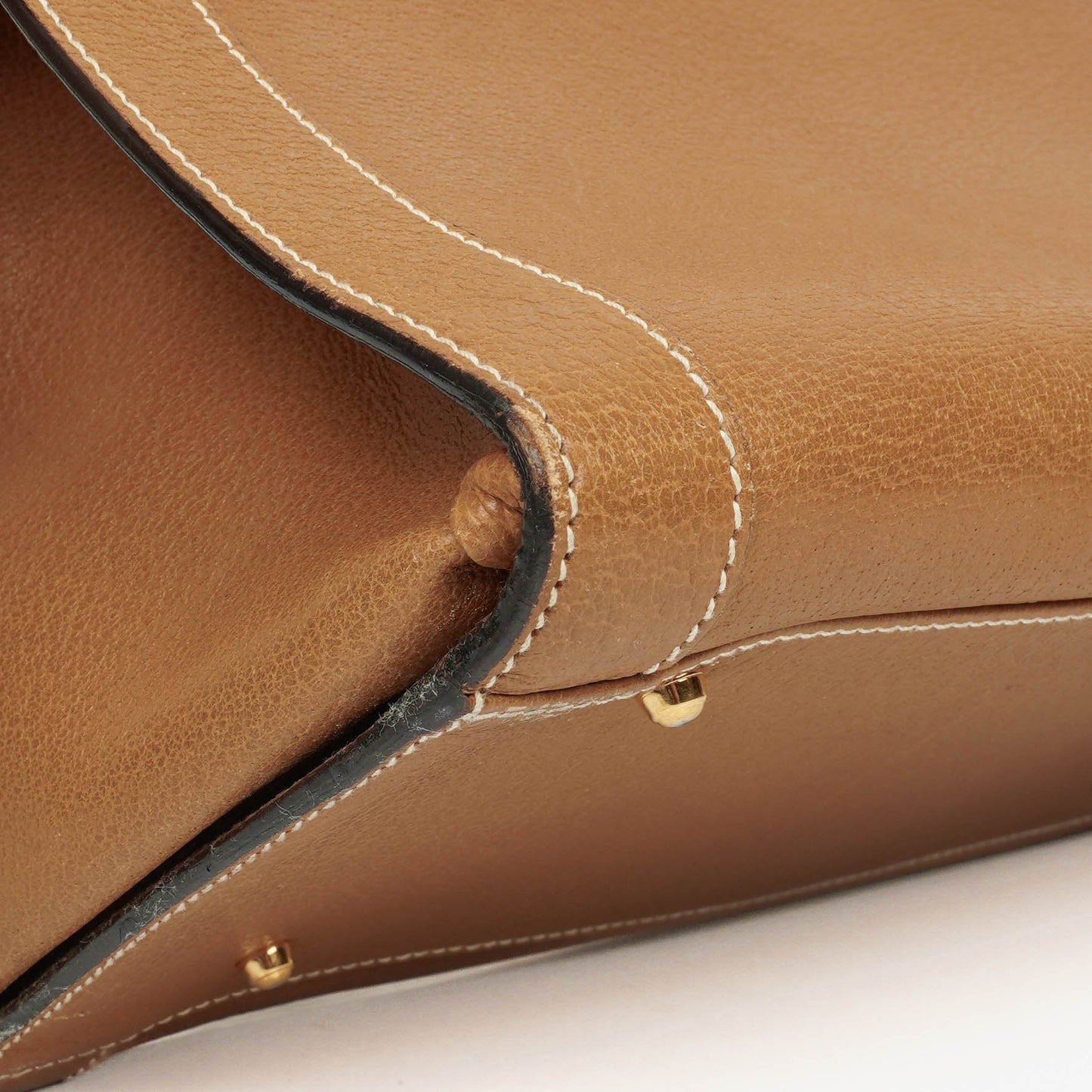 Gucci Vintage Diana Leather Bamboo Tote