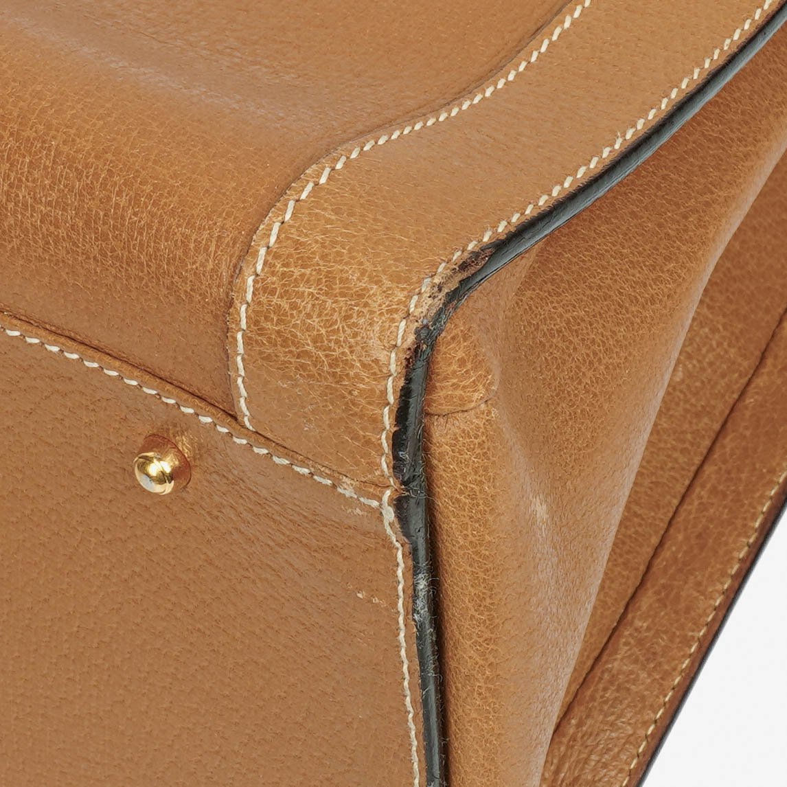 Gucci Vintage Diana Leather Bamboo Tote