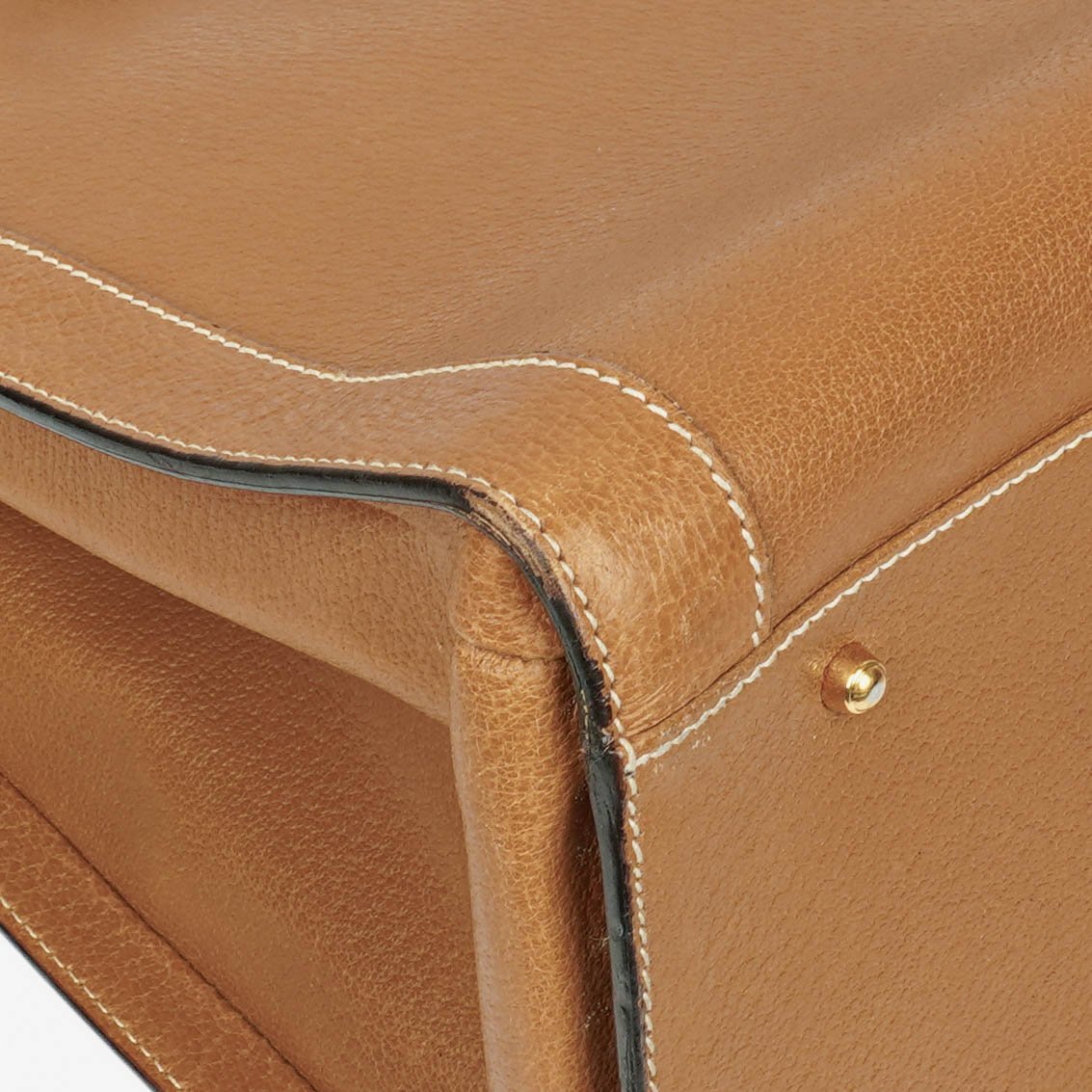 Gucci Vintage Diana Leather Bamboo Tote