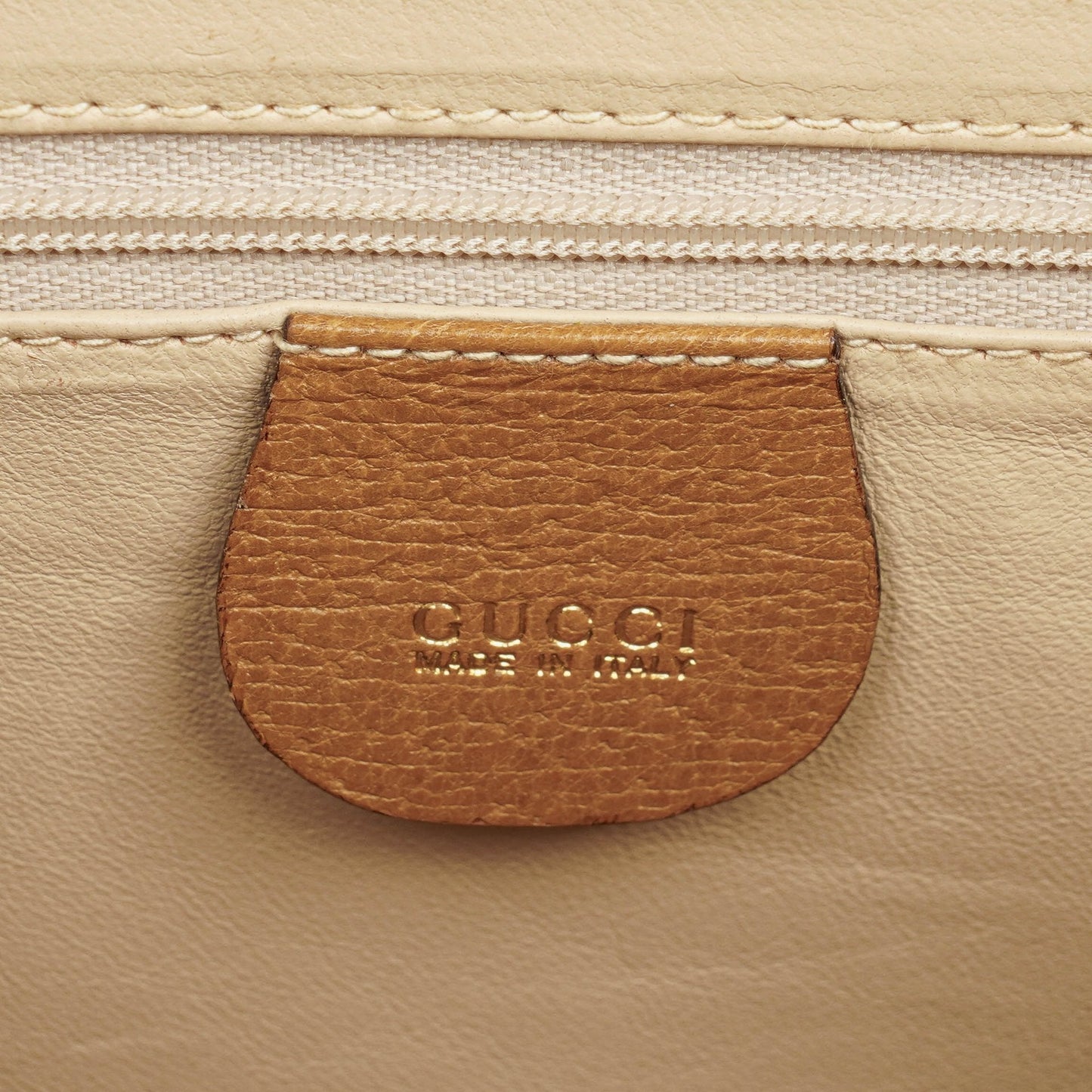 Gucci Vintage Diana Leather Bamboo Tote