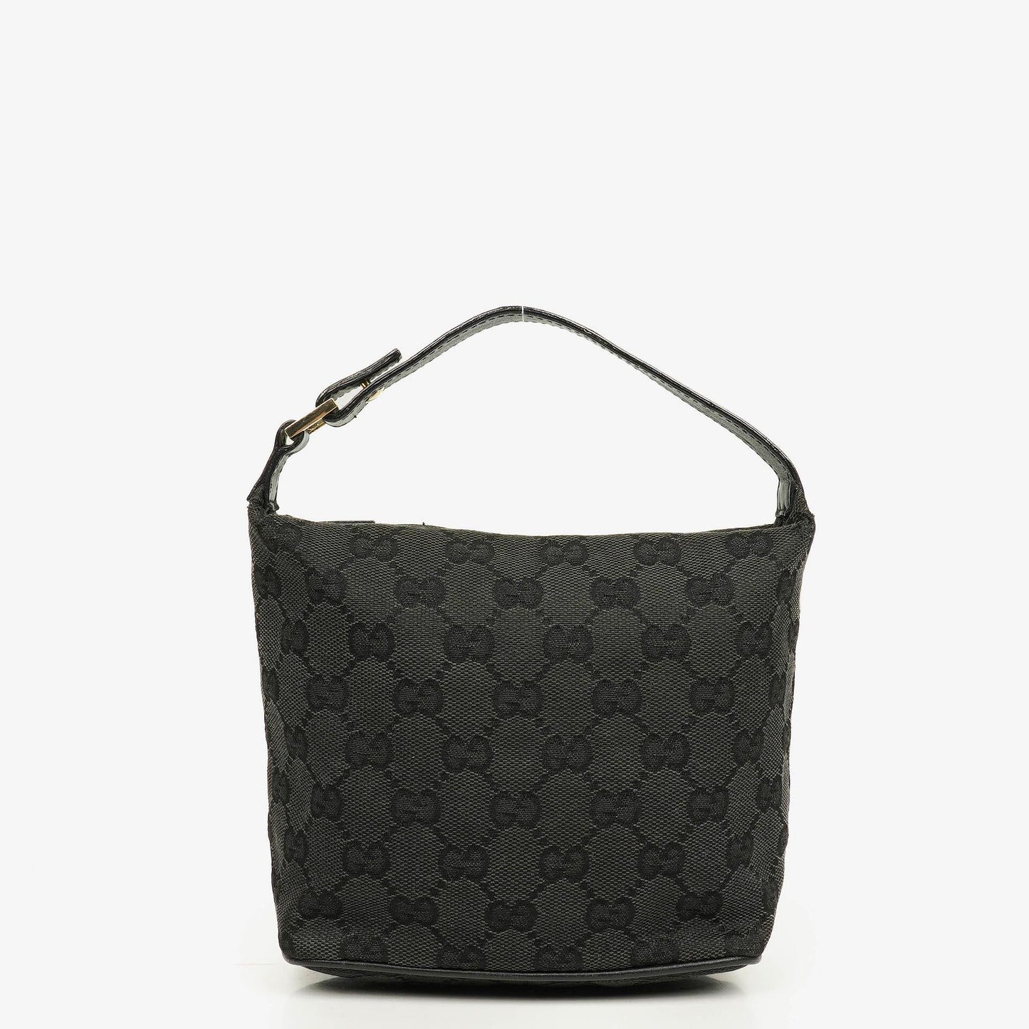 Gucci Vintage Mini Pochette Black GG Monogram Hobo Bag