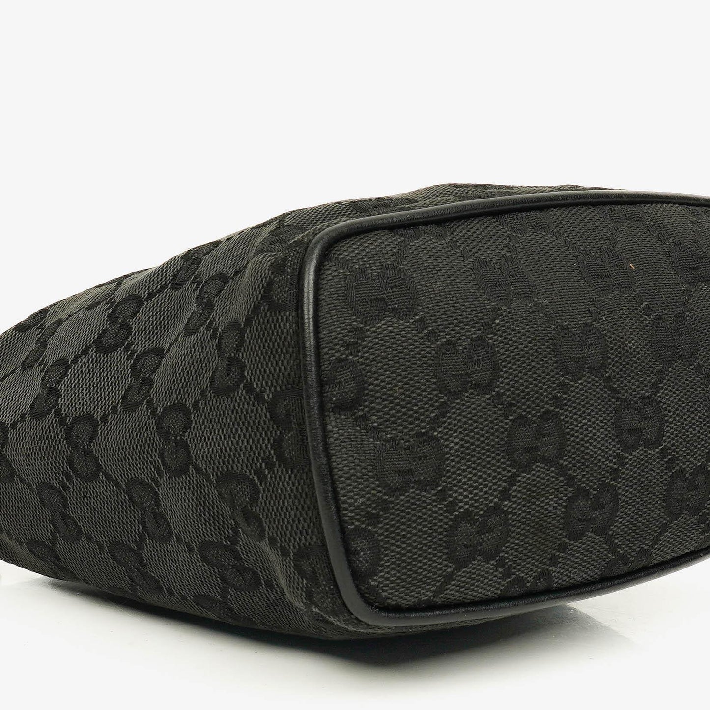 Gucci Vintage Mini Pochette Black GG Monogram Hobo Bag
