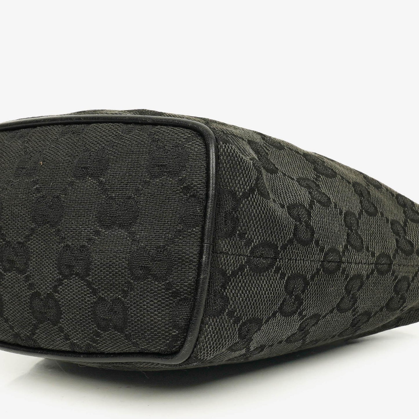 Gucci Vintage Mini Pochette Black GG Monogram Hobo Bag