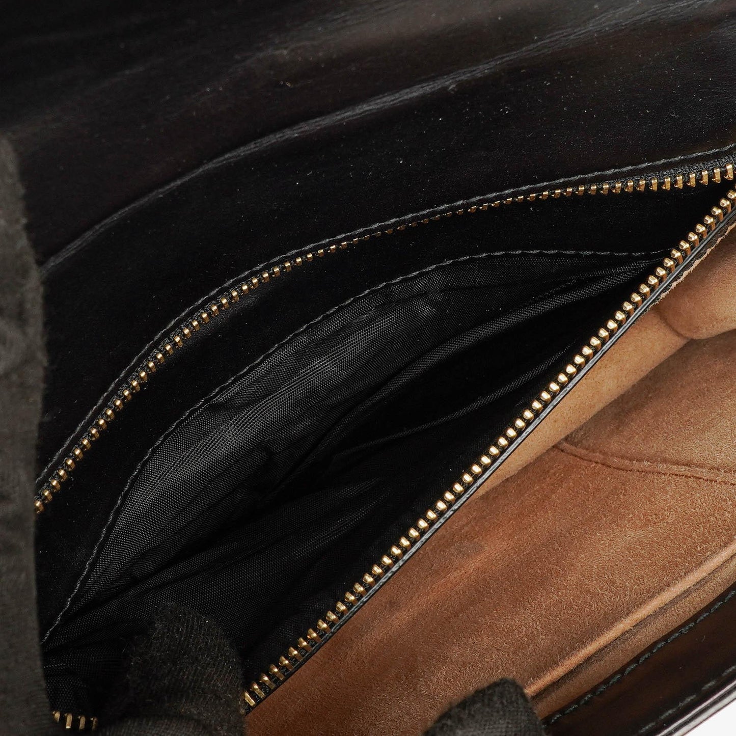 Gucci Web Sylvie Black Leather Shoulder Bag