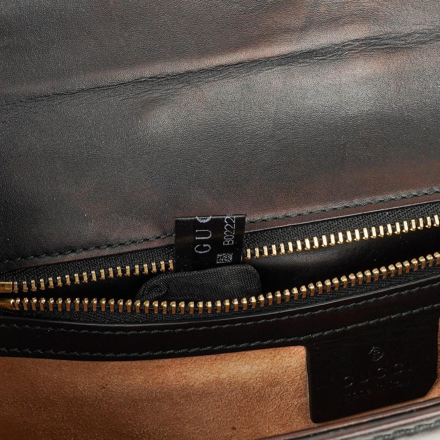 Gucci Web Sylvie Black Leather Shoulder Bag