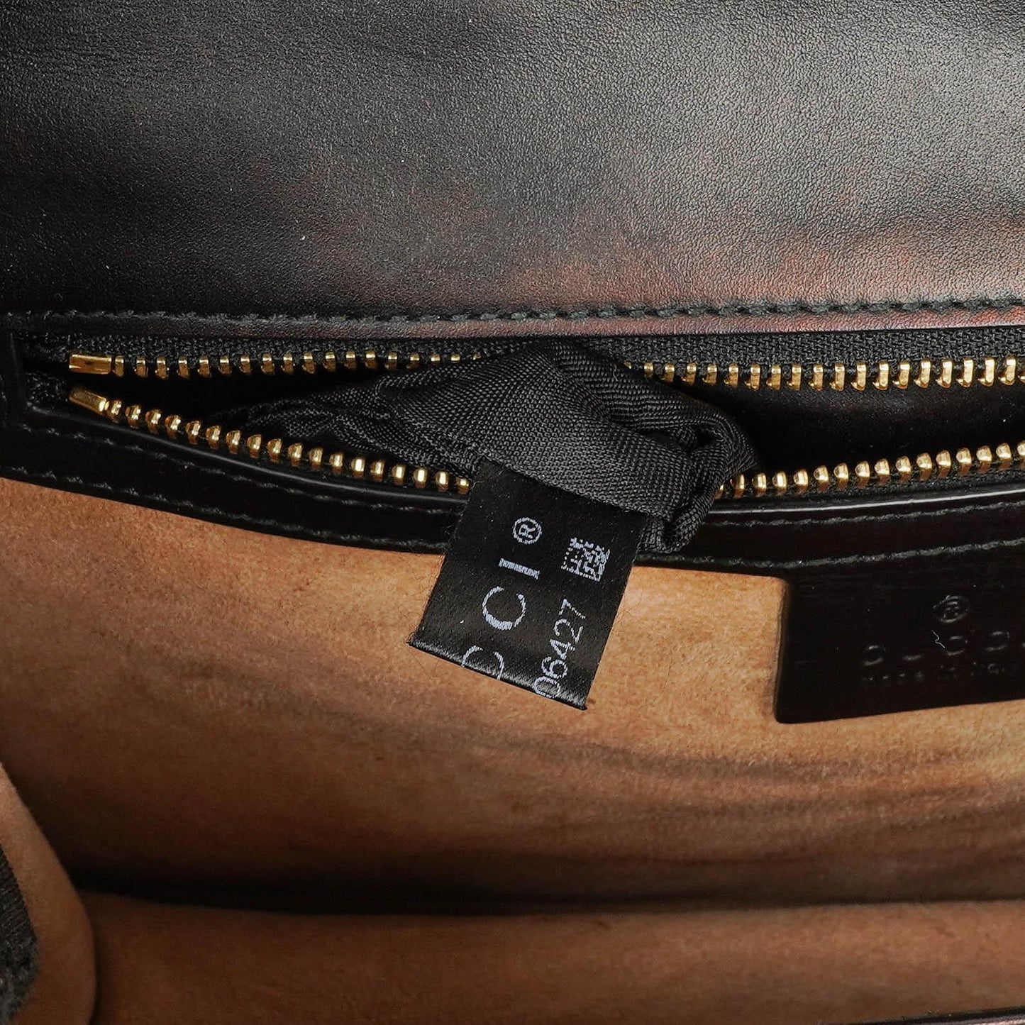 Gucci Web Sylvie Black Leather Shoulder Bag