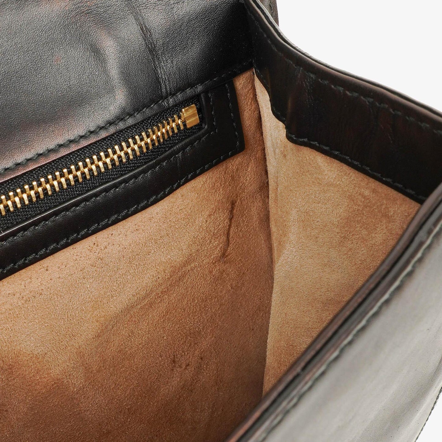 Gucci Web Sylvie Black Leather Shoulder Bag