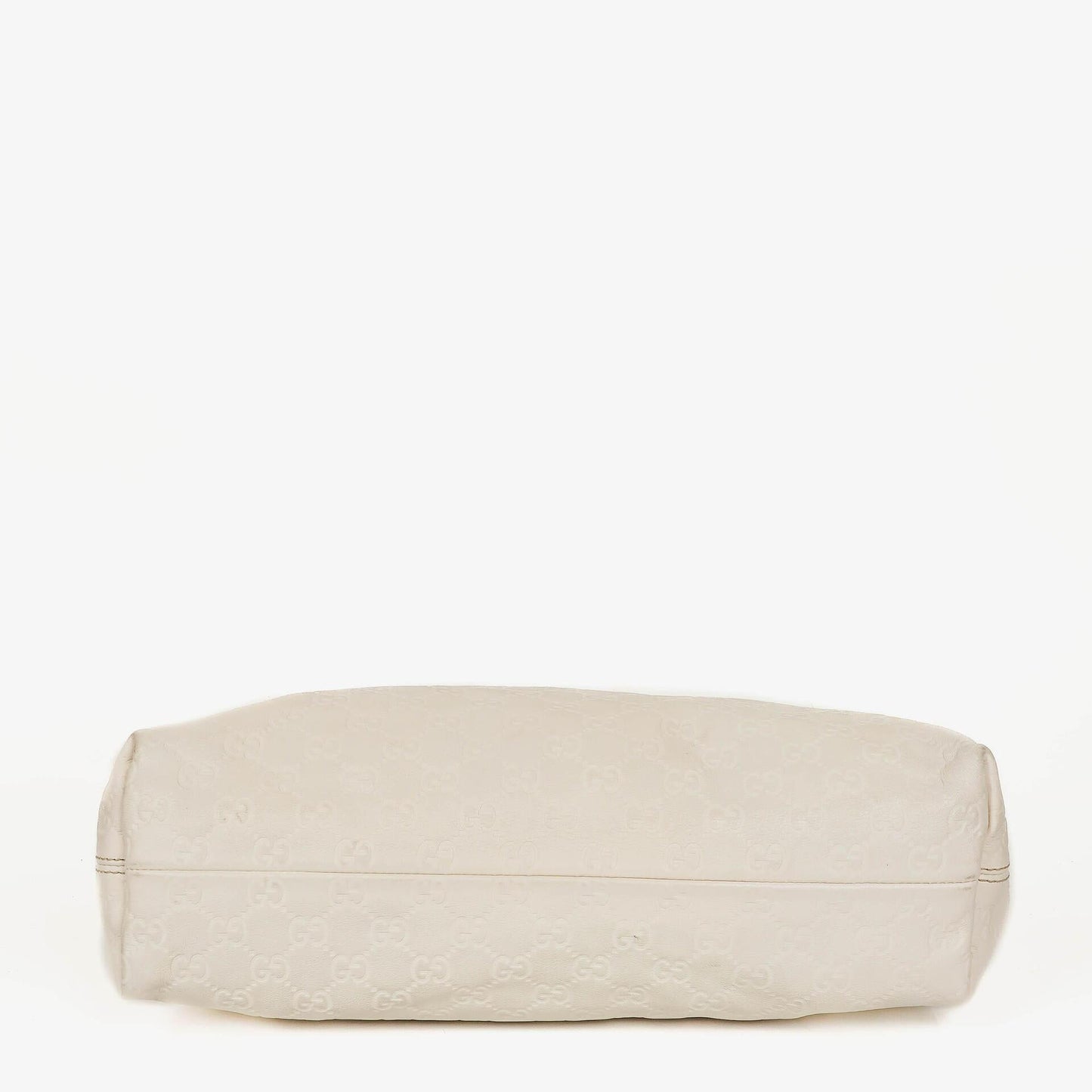Gucci White Guccissima Leather Icon Bit Hobo Bag