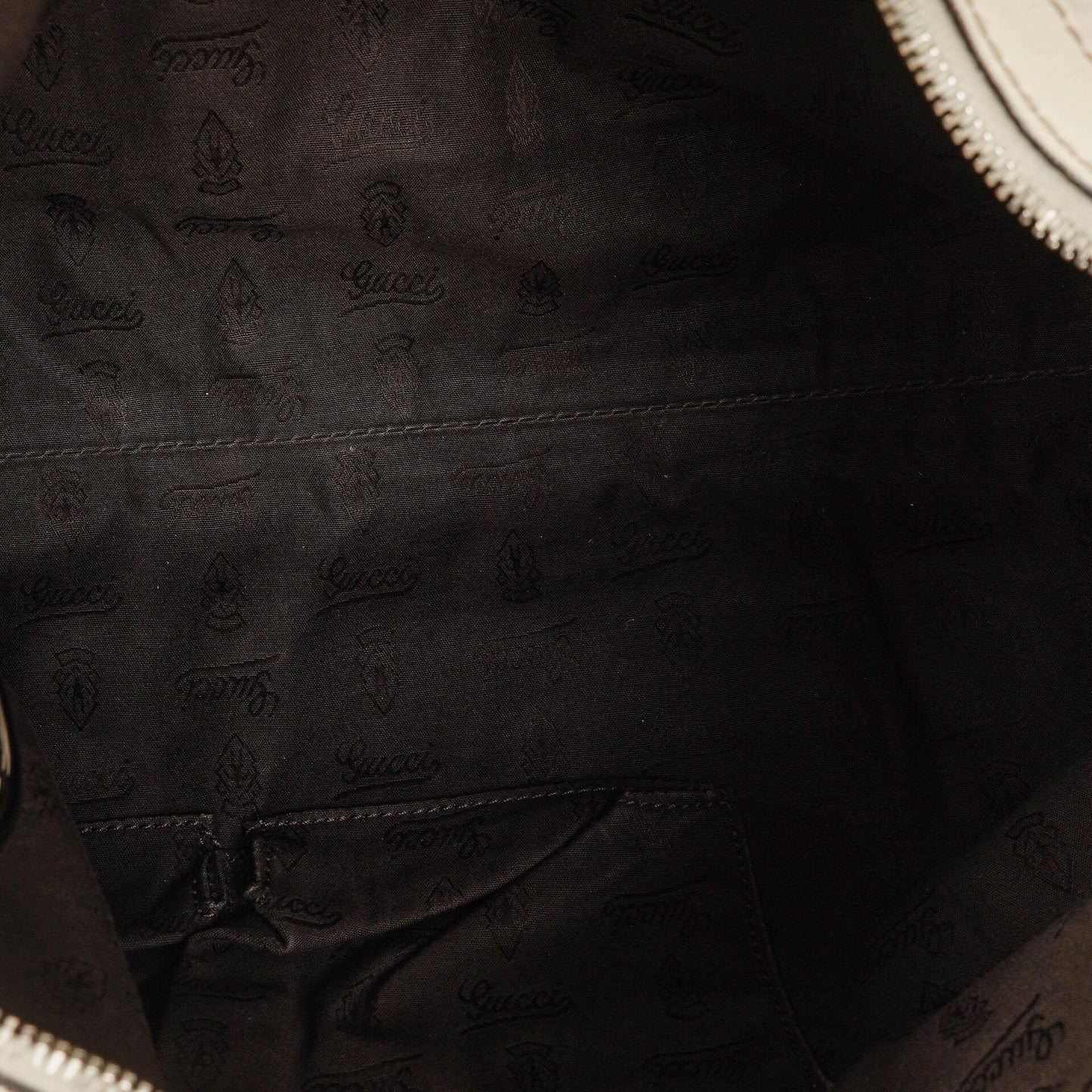 Gucci White Guccissima Leather Icon Bit Hobo Bag