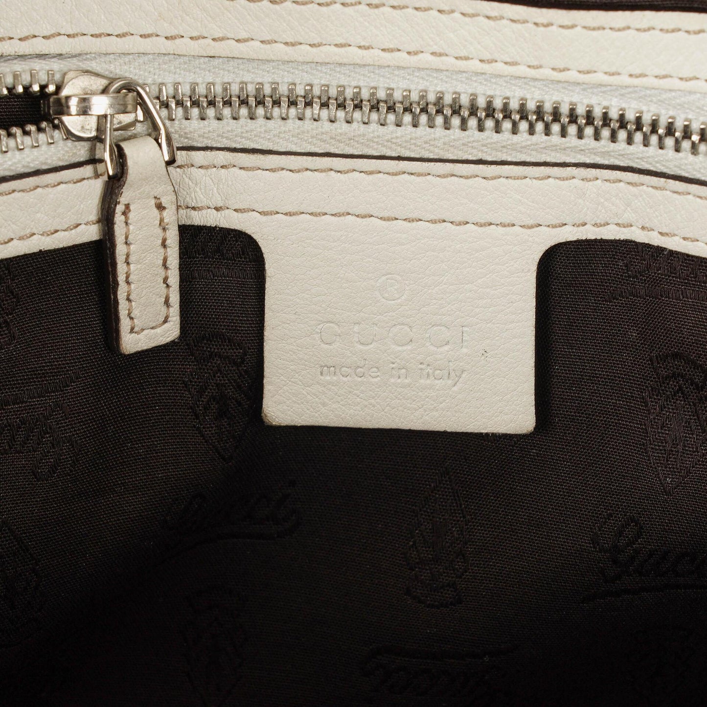 Gucci White Guccissima Leather Icon Bit Hobo Bag