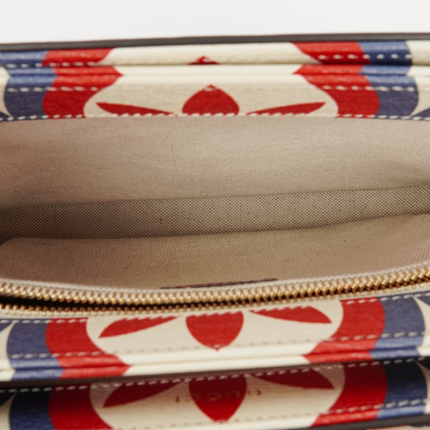Gucci X ADIDAS Shangai Small Horsebit 1955 Calfskin Web Trefoil Interlocking G Red White Blue Shoulder Bag