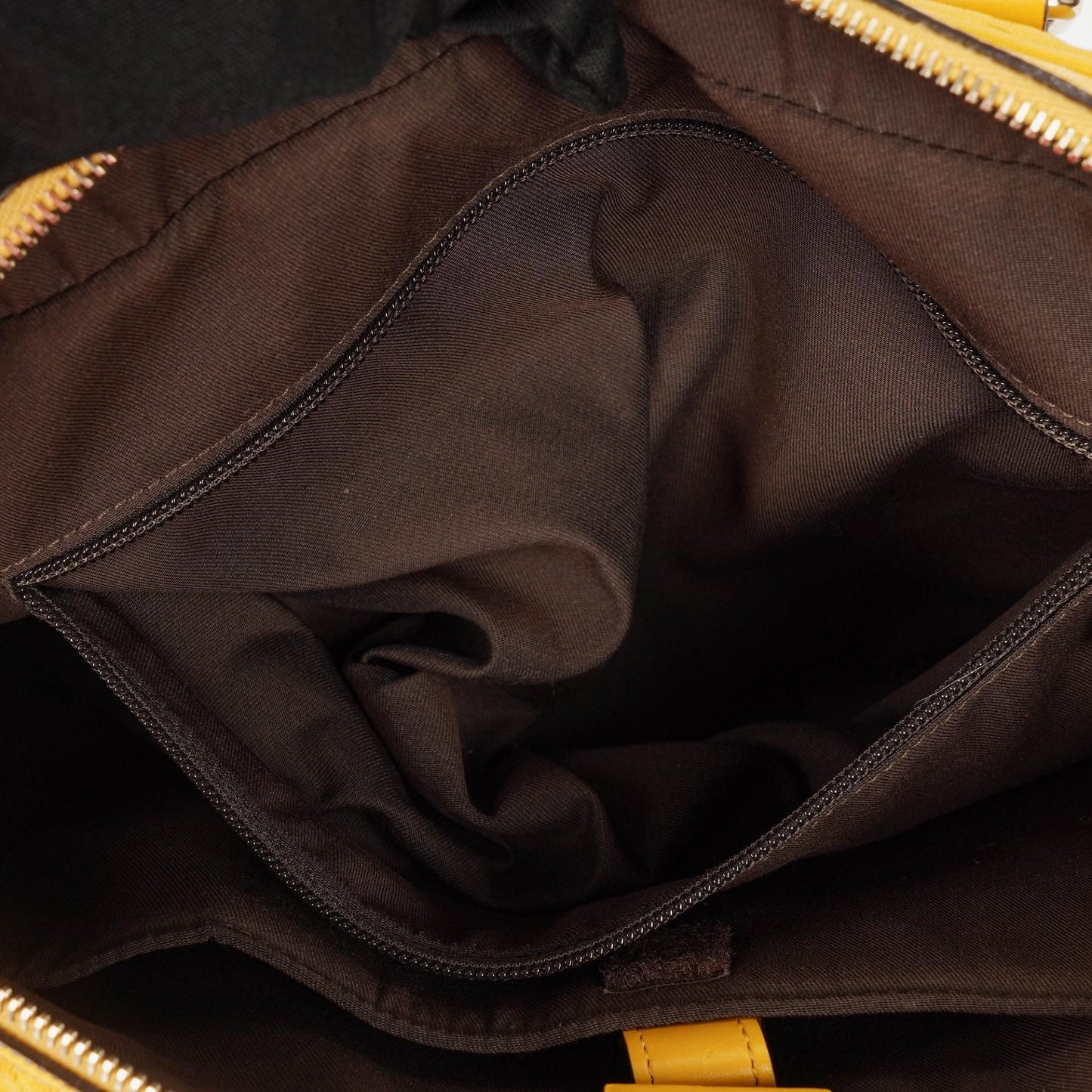 Gucci Yellow Diamante Leather Business Bag