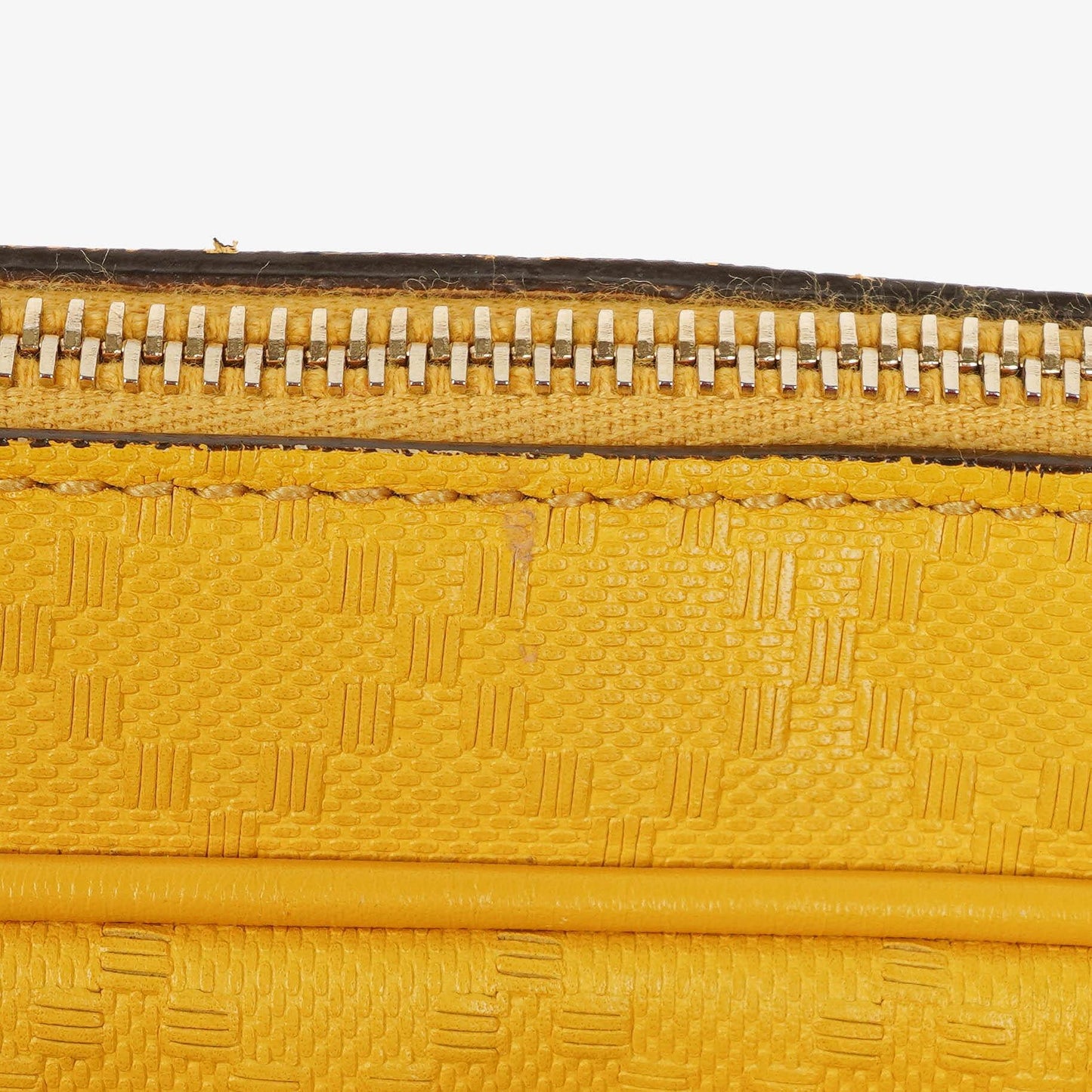 Gucci Yellow Diamante Leather Business Bag