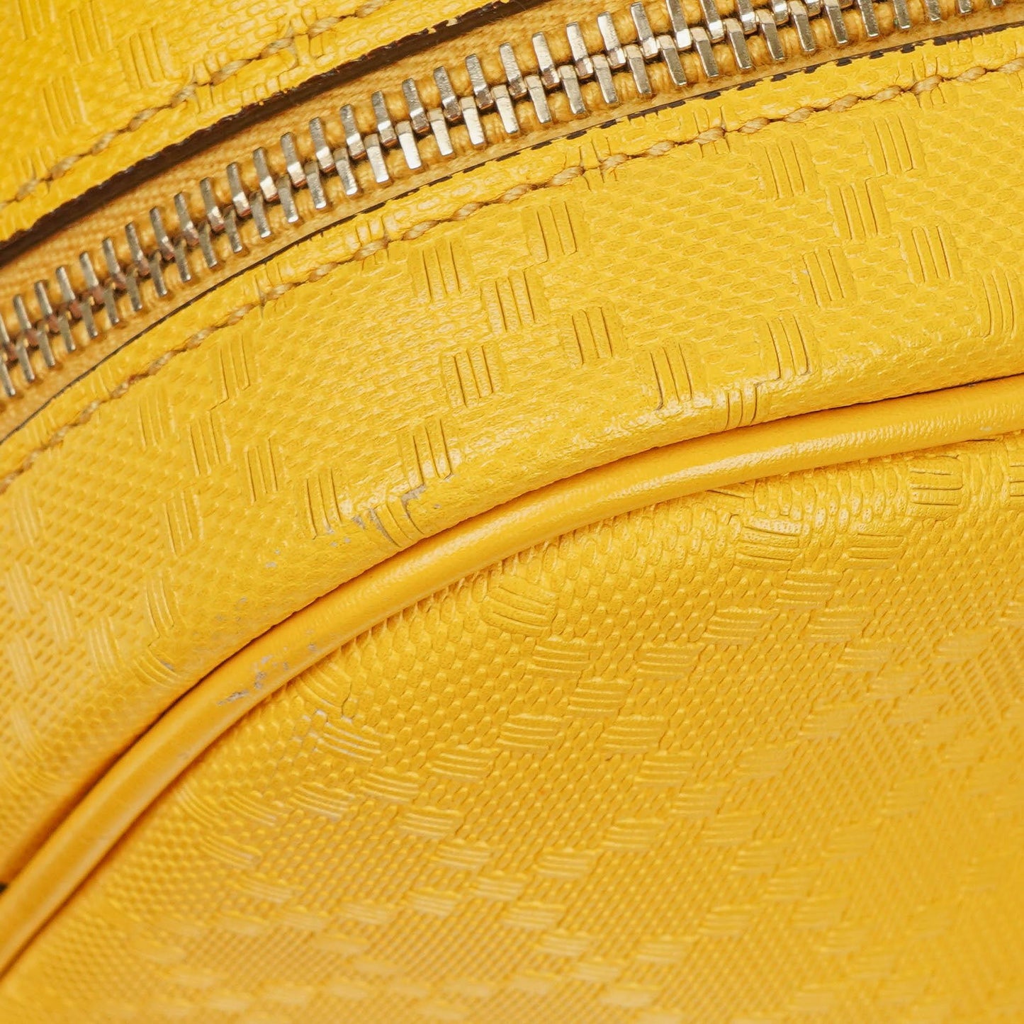 Gucci Yellow Diamante Leather Business Bag