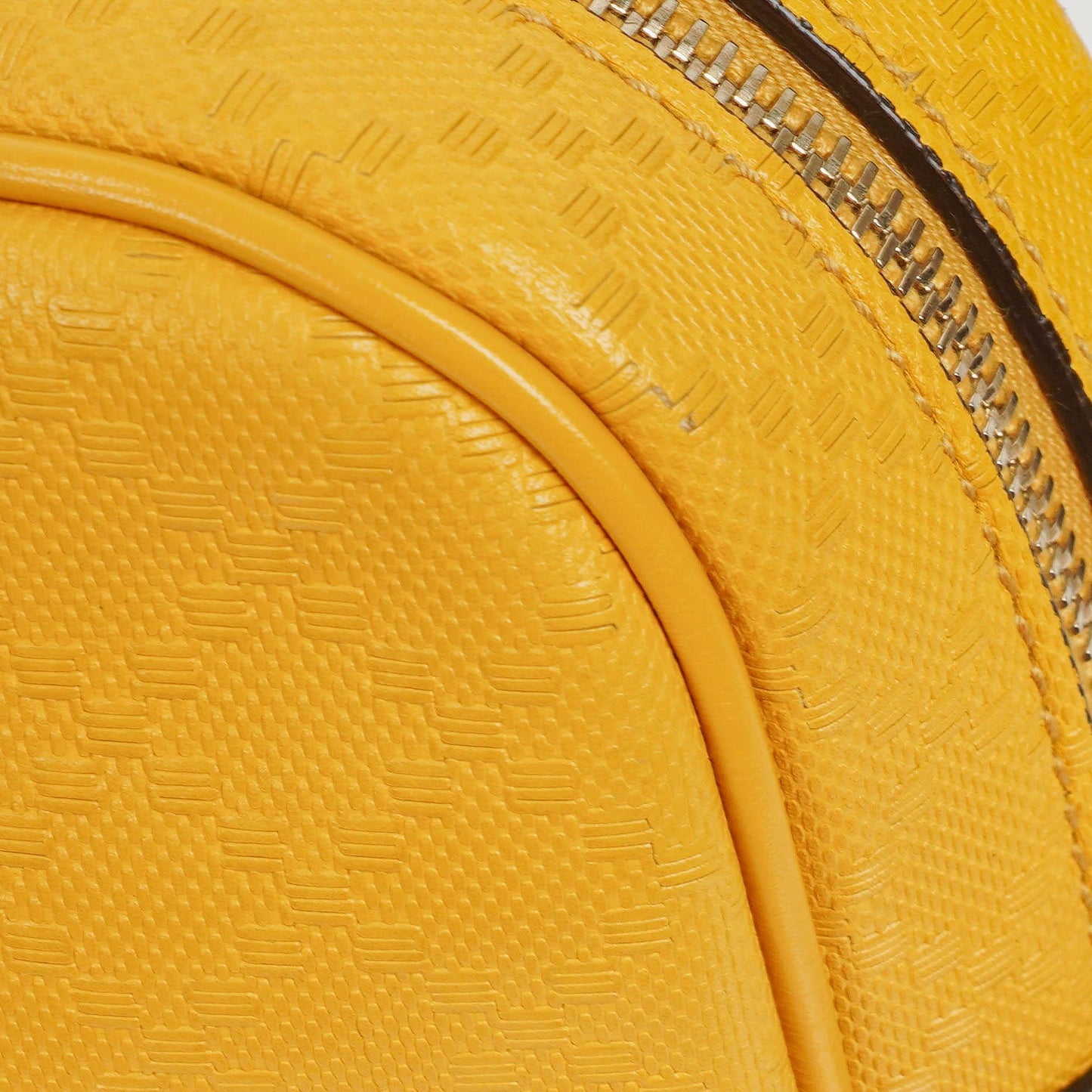 Gucci Yellow Diamante Leather Business Bag