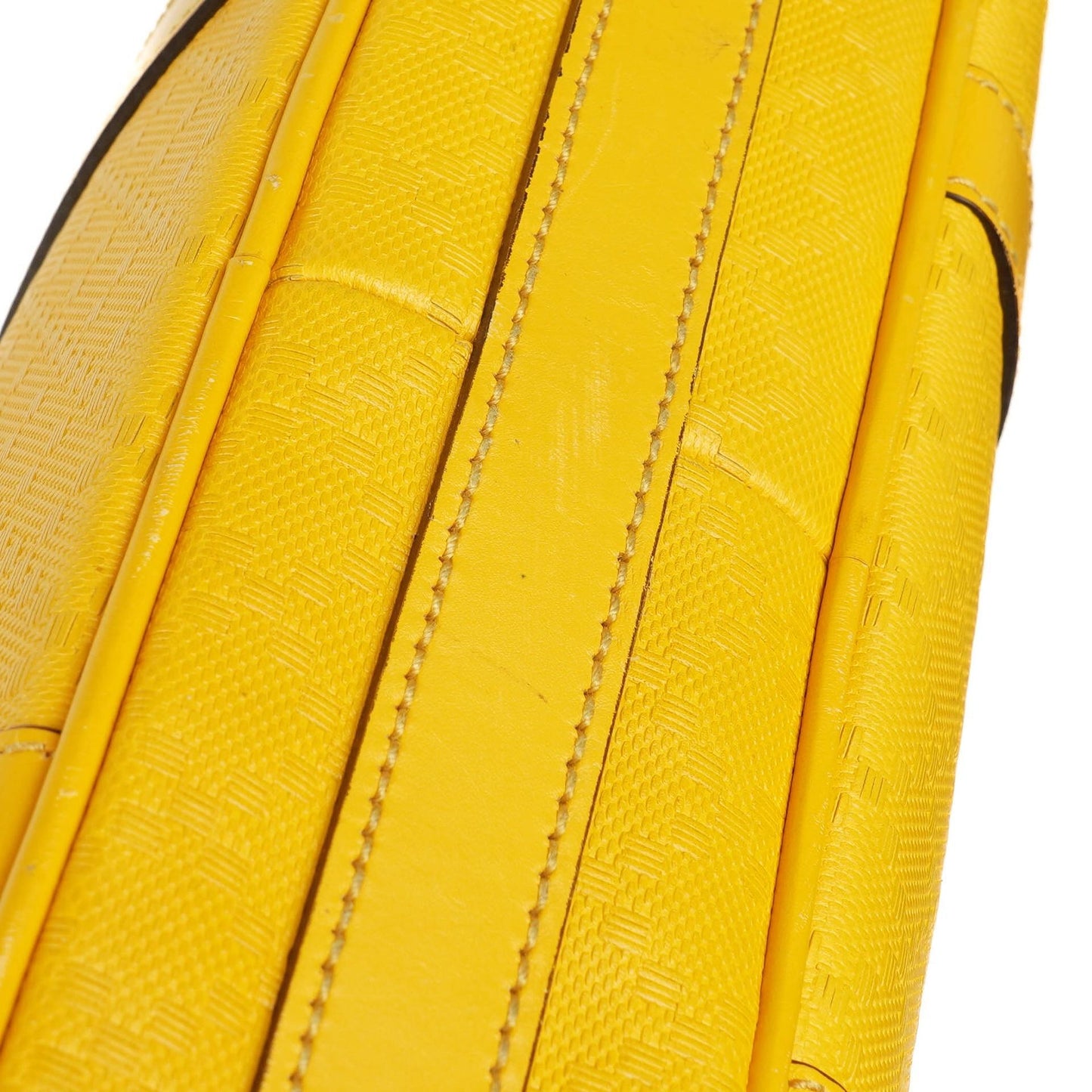 Gucci Yellow Diamante Leather Business Bag