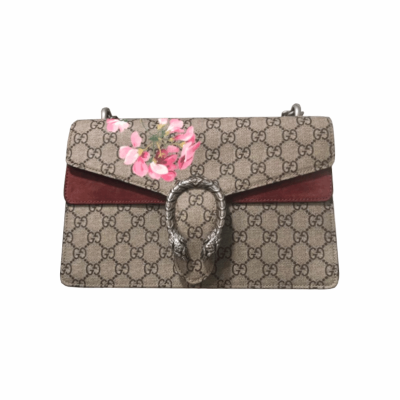 Gucci Lou Mini Canvas Shoulder Bag