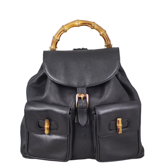Gucci Bamboo Leather Backpack Large