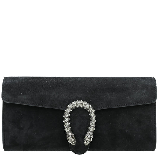 Gucci Black Velvet Dionysus Clutch