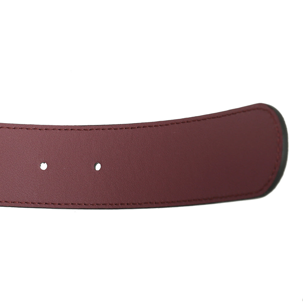 Gucci Bicolor Double G Blooms Print Belt 34